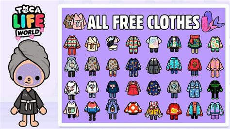 how to get free clothes in toca world