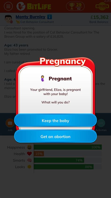how to get pregnant at 14 in bitlife