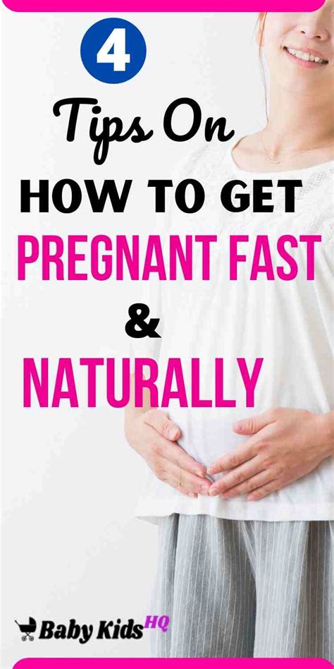 how to get pregnant fast naturally tips