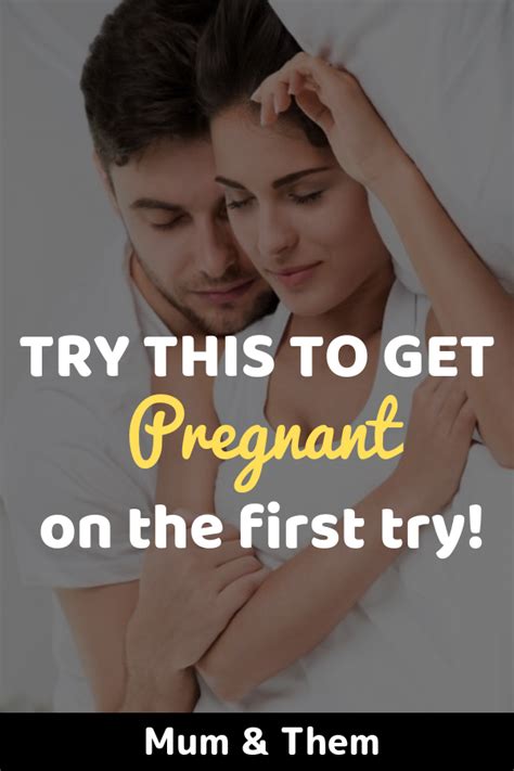 how to get pregnant the first try