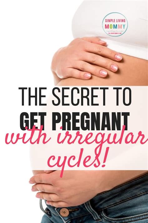 how to get pregnant with an irregular cycle
