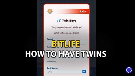 how to get pregnant with twins in bitlife